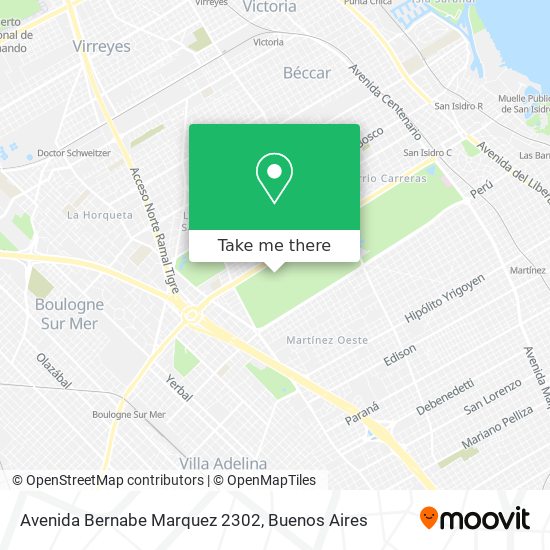 Avenida Bernabe Marquez 2302 map