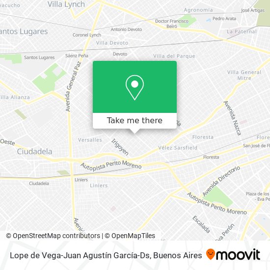 Lope de Vega-Juan Agustín García-Ds map