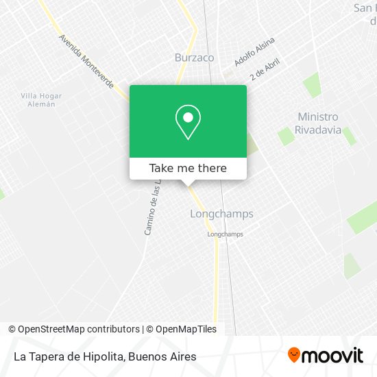 La Tapera de Hipolita map