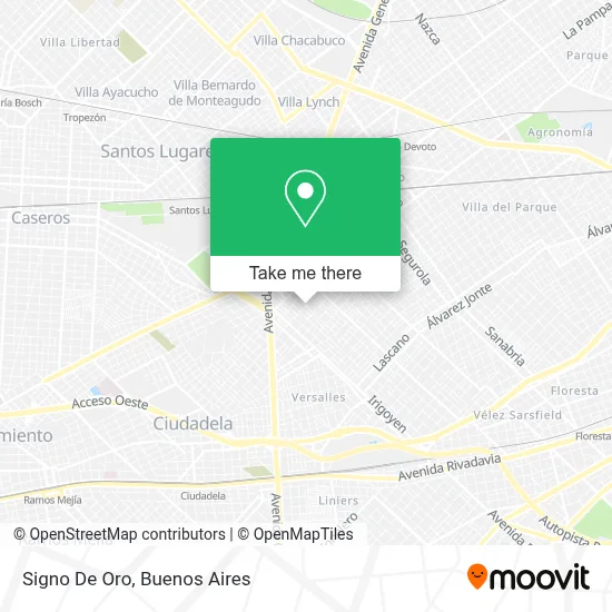 Signo De Oro map