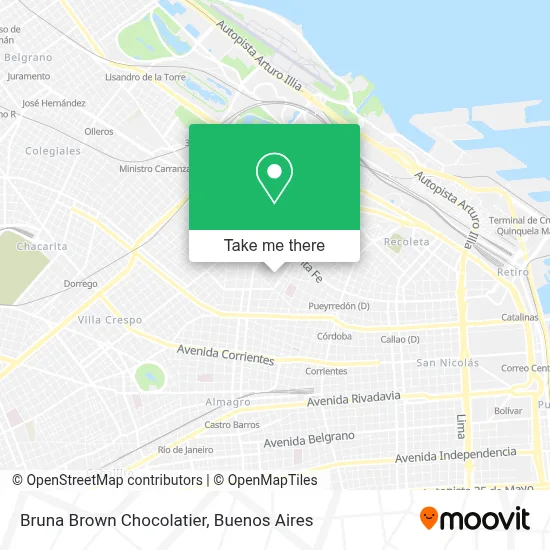 Bruna Brown Chocolatier map