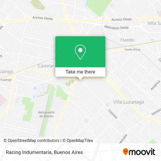 Racing Indumentaria map