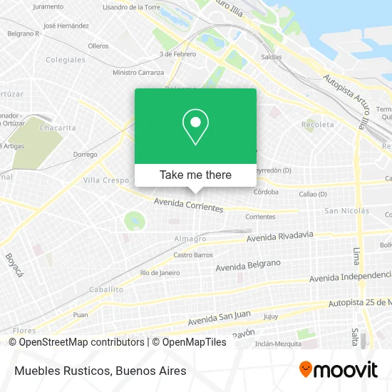 Muebles Rusticos map