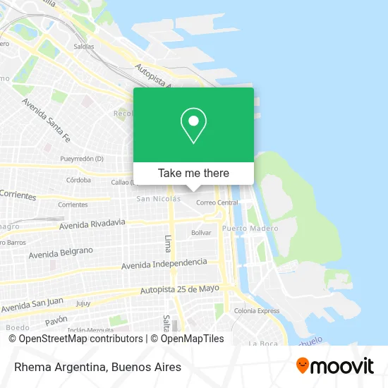 Rhema Argentina map