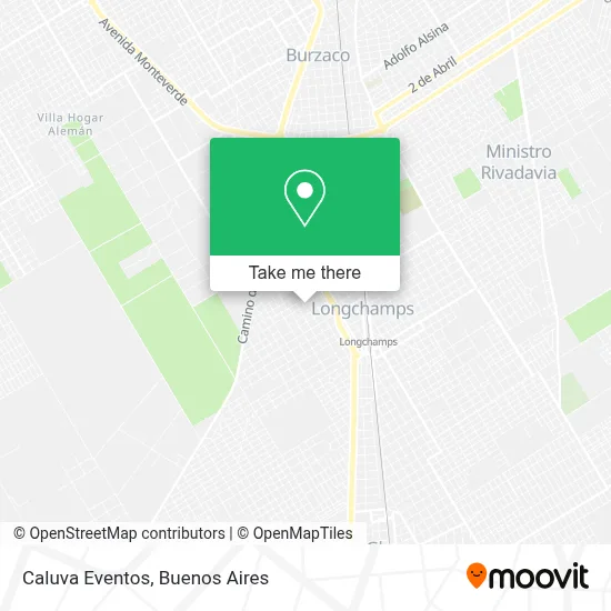 Caluva Eventos map