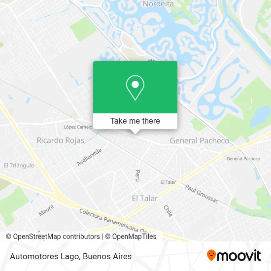 Automotores Lago map