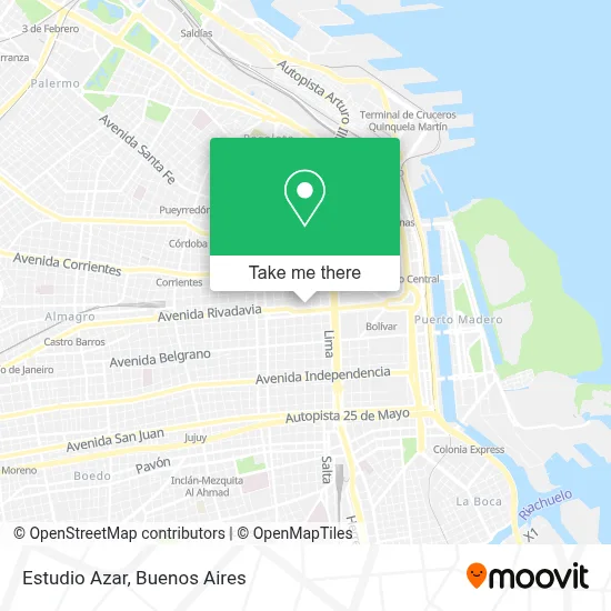 Estudio Azar map