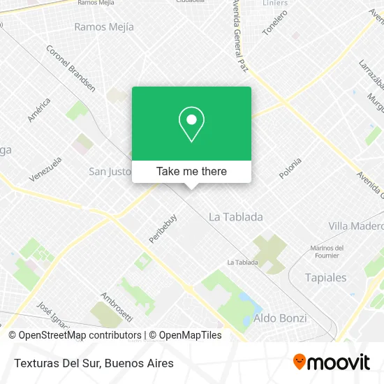 Texturas Del Sur map