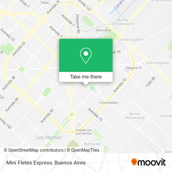 Mini Fletes Express map