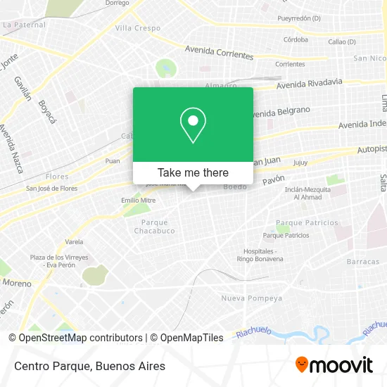 Centro Parque map