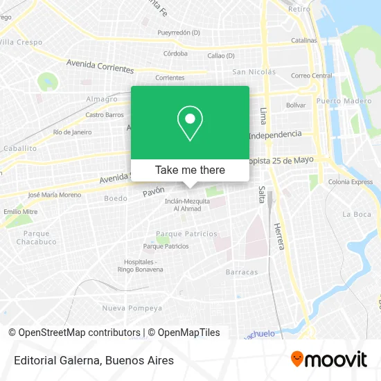 Editorial Galerna map