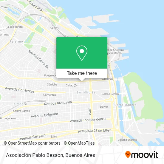 Asociación Pablo Besson map