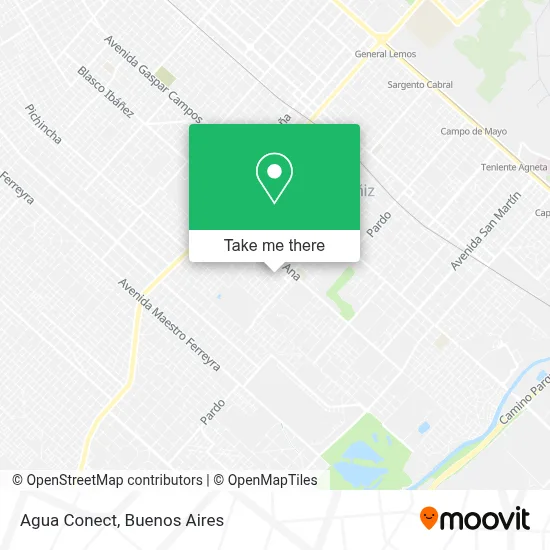 Agua Conect map