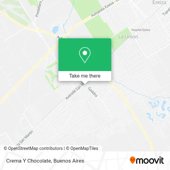 Crema Y Chocolate map