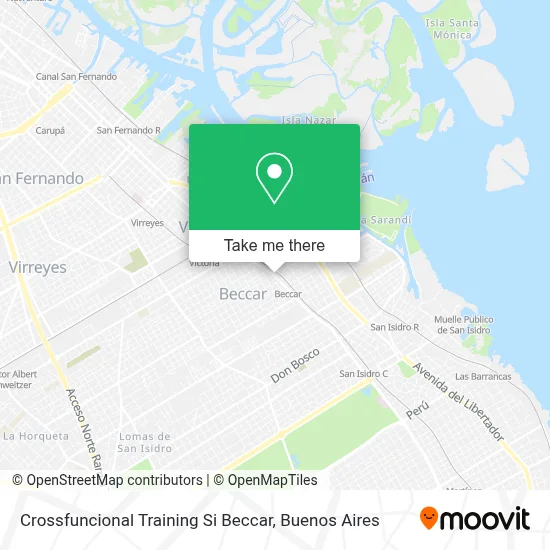 Crossfuncional Training Si Beccar map