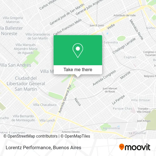 Lorentz Performance map