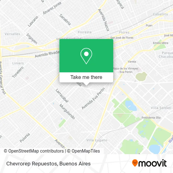 Chevrorep Repuestos map