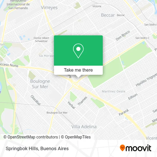 Springbok Hills map