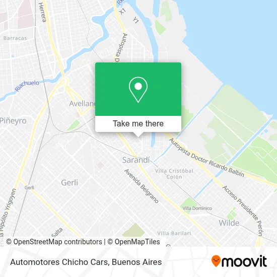 Automotores Chicho Cars map