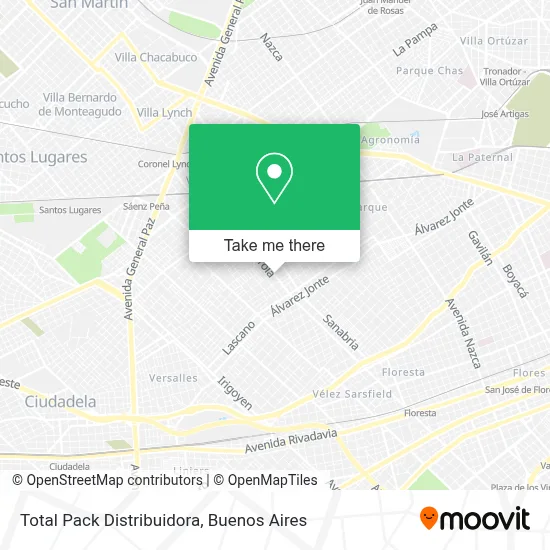 Total Pack Distribuidora map