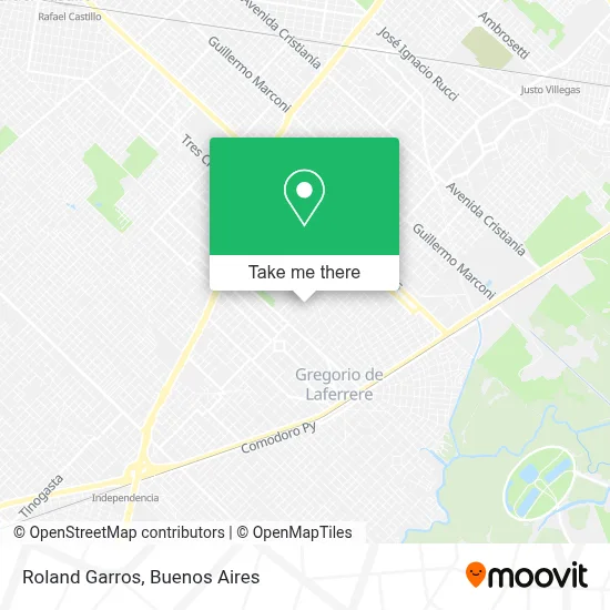 Roland Garros map