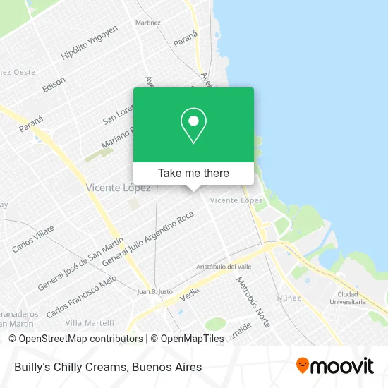 Builly's Chilly Creams map