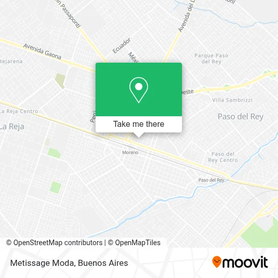 Metissage Moda map