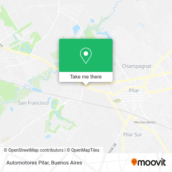 Automotores Pilar map