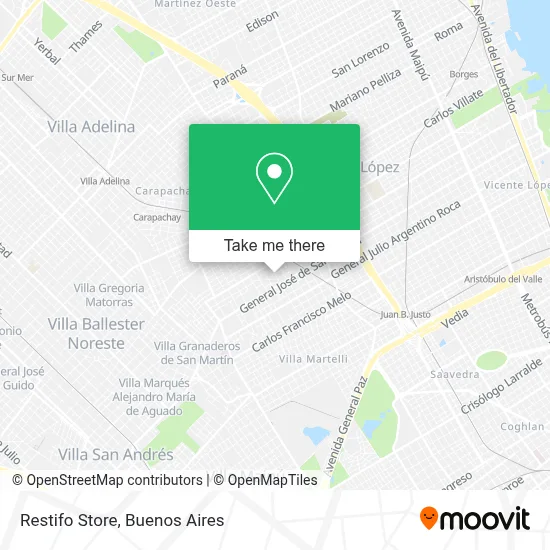 Restifo Store map