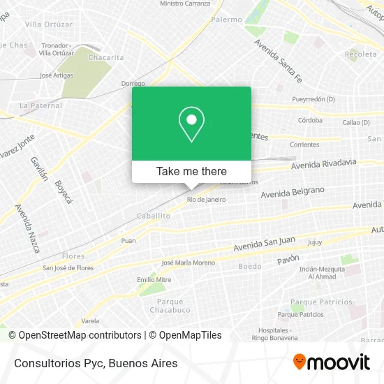 Consultorios Pyc map