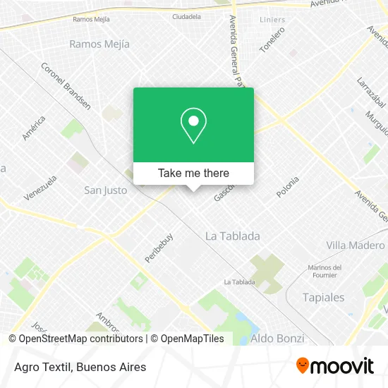 Agro Textil map