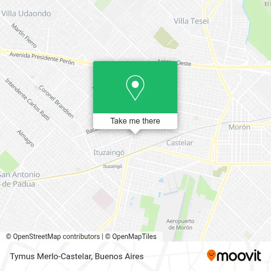 Tymus Merlo-Castelar map