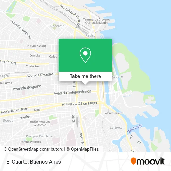 El Cuarto map