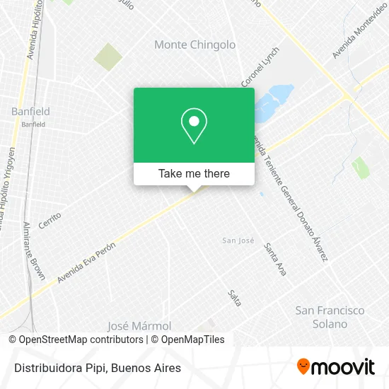 Distribuidora Pipi map