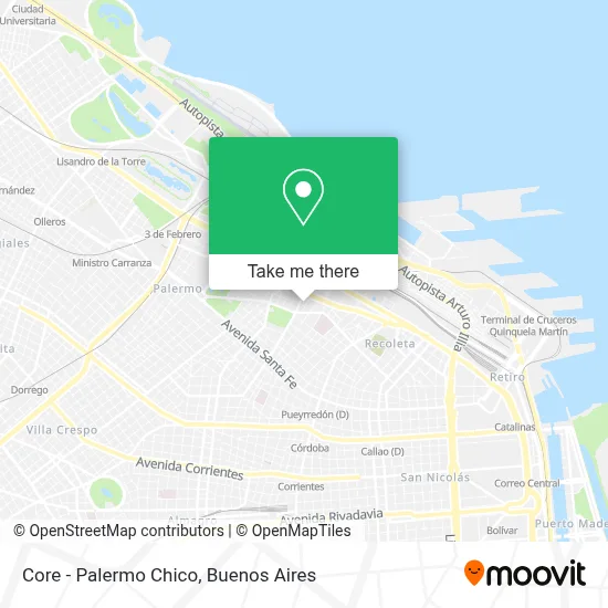 Core - Palermo Chico map