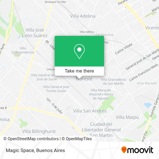 Magic Space map