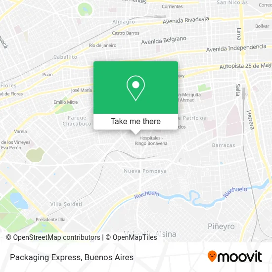 Packaging Express map