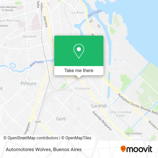 Automotores Wolves map