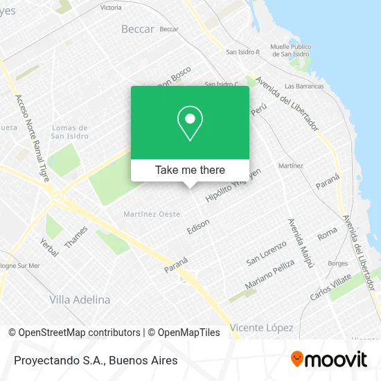 Proyectando S.A. map