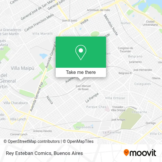 Rey Esteban Comics map
