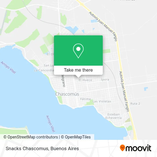Snacks Chascomus map