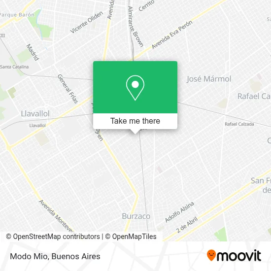 Modo Mio map