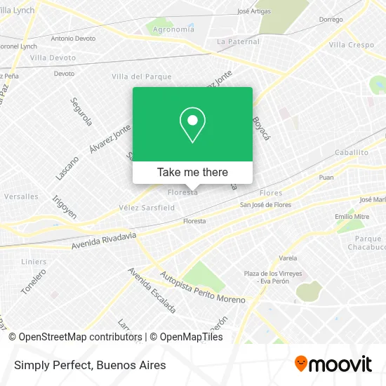 Simply Perfect map
