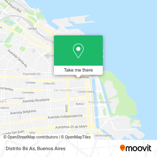 Distrito Bs As map