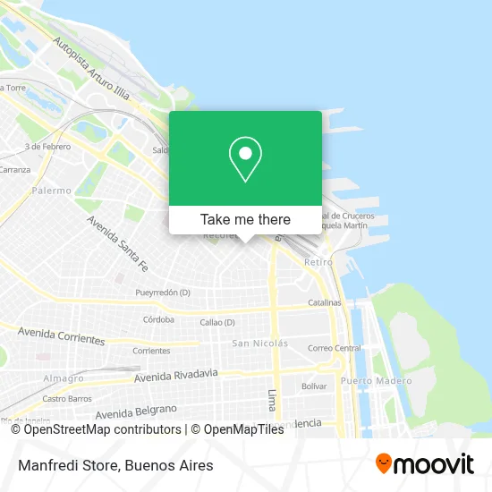 Manfredi Store map