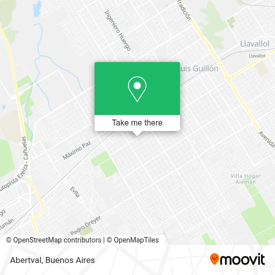 Abertval map