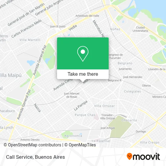 Call Service map