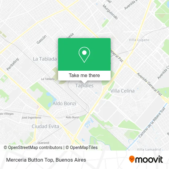 Merceria Button Top map