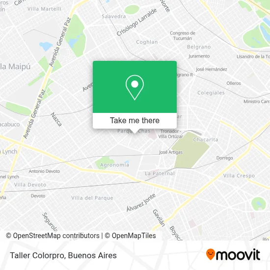 Taller Colorpro map