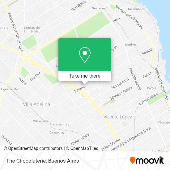 La Chocolaterie map